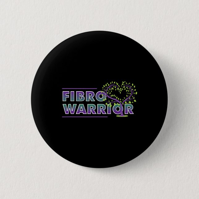 Fibromyalgie Bewusstsein Fibro Krieger Grafisches  Button (Vorderseite)