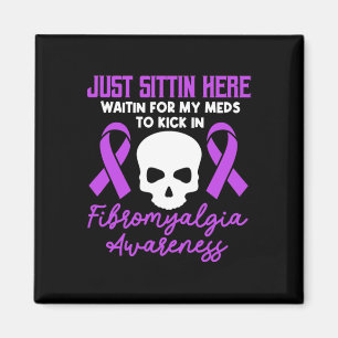 Fibromyalgie Bewusstsein Fibro Krieger Lila Band Magnet