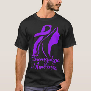 Fibromyalgie Bewusstsein Fibro Krieger Lila Band T-Shirt