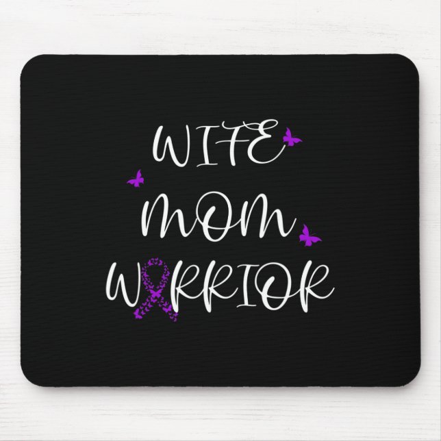 Fibromyalgie Bewusstsein Fibro Krieger Unsichtbare Mousepad (Vorne)