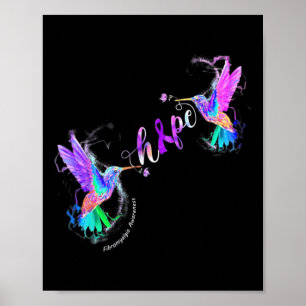 Fibromyalgie-Bewusstsein Hoffnung Suizidprävention Poster