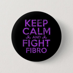 Fibromyalgie Bewusstsein Kampf Fibro Kämpfer Krieg Button
