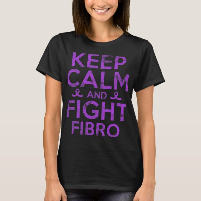 Fibromyalgie Bewusstsein Kampf Fibro Kämpfer Krieg T-Shirt (Vorderseite)
