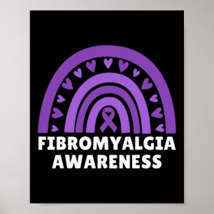 Fibromyalgie Bewusstsein Männer Frauen Niedlich Ra Poster