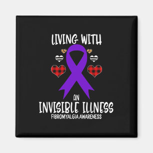 Fibromyalgie Bewusstsein mit unsichtbarer Wirkung Magnet