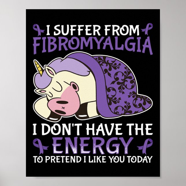 Fibromyalgie Bewusstsein Poster (Vorne)