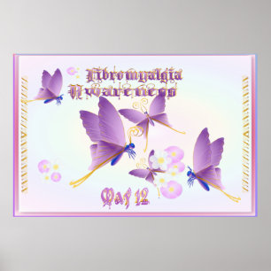 Fibromyalgie Bewusstsein Poster