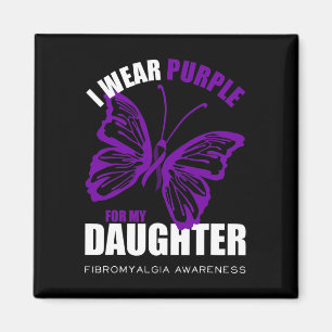Fibromyalgie Bewusstsein Schmetterling Lila Band Magnet
