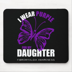 Fibromyalgie Bewusstsein Schmetterling Lila Band Mousepad