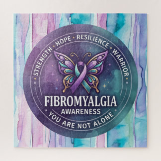 Fibromyalgie-Bewusstseins-Schmetterlingsband Puzzle