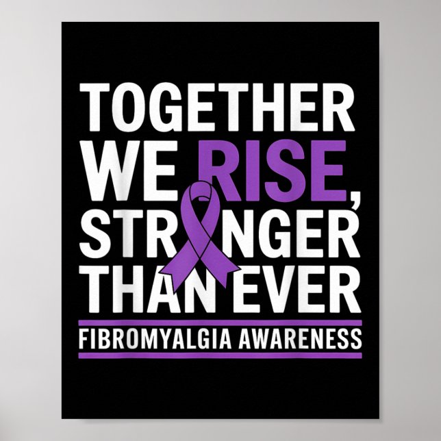 Fibromyalgie Bewusstseinsmonat wir steigern als Poster (Vorne)