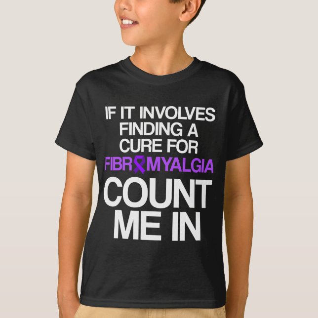 Fibromyalgie Bewusstseinsüberlebende Person Suche  T-Shirt (Vorderseite)