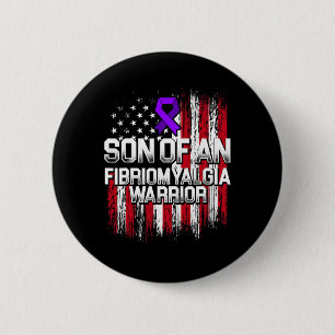 Fibromyalgie Bewusstseinsüberlebende Son Warrior 4 Button