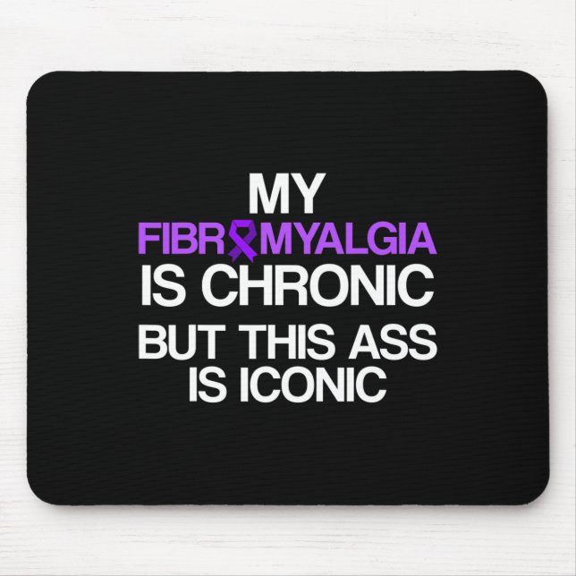 Fibromyalgie Bewusstseinsüberlebung Chronischer Kr Mousepad (Vorne)