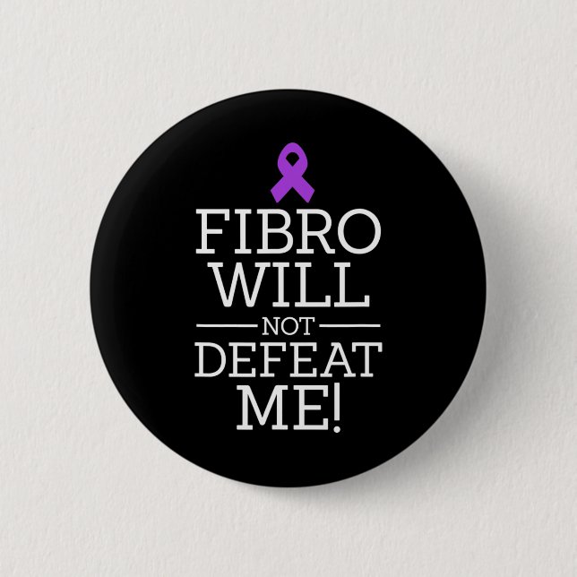 Fibromyalgie-Bewusstseinswarter Fibro wird nicht s Button (Vorderseite)