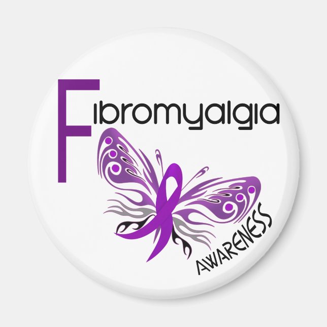 Fibromyalgie BUTTERFLY 3 Magnet (Vorne)
