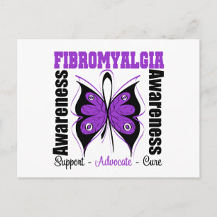 Fibromyalgie Butterfly Postkarte