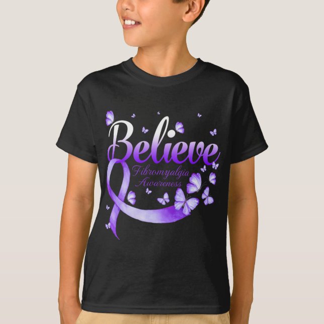 Fibromyalgie Butterfly T-Shirt (Vorderseite)