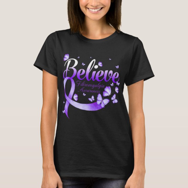 Fibromyalgie Butterfly T-Shirt (Vorderseite)