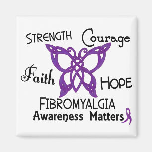 Fibromyalgie Celtic Butterfly 3 Magnet