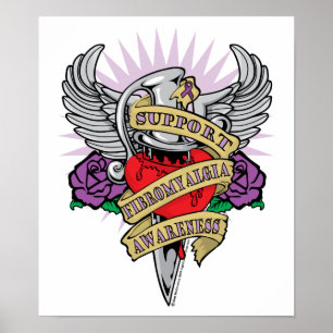 Fibromyalgie Dagger Poster