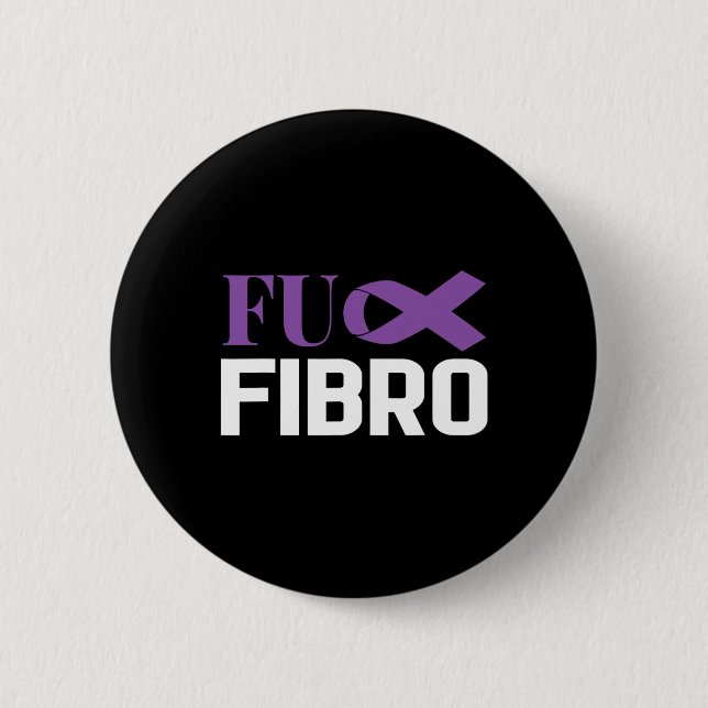 Fibromyalgie Fibro Bewusstseins Kämpfer 1  Button (Vorderseite)