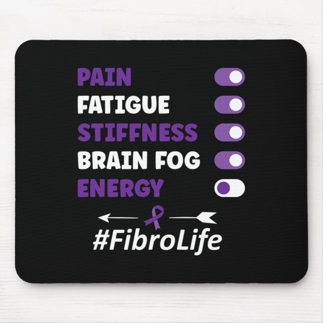 Fibromyalgie Fibromyalgie Bewusstsein Mousepad (Vorne)