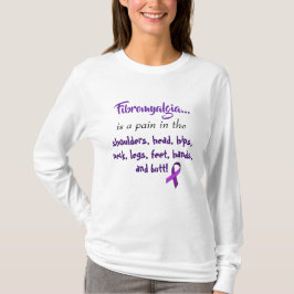 Fibromyalgie ist ein Schmerz in der ... Lila Schle T-Shirt