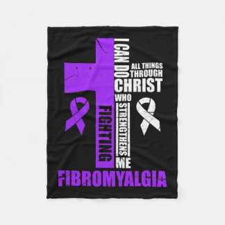 Fibromyalgie Kämpfe Fibro Kämpfer Christlicher Dis Fleecedecke