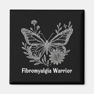 Fibromyalgie-Krieger-Bewusstseins-Schmetterling Un Magnet