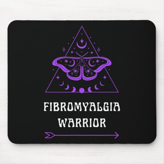 Fibromyalgie Krieger Chronische Krankheit Bewussts Mousepad (Vorne)
