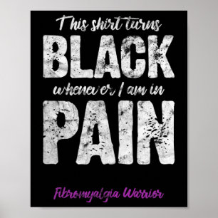 Fibromyalgie Krieger Chronischer Schmerz Fibro Bew Poster