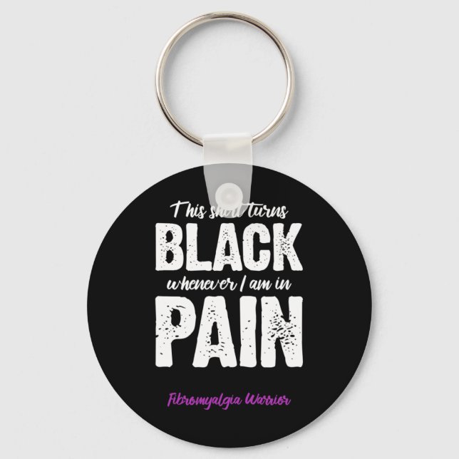 Fibromyalgie Krieger Chronischer Schmerz Fibro Bew Schlüsselanhänger (Vorderseite)