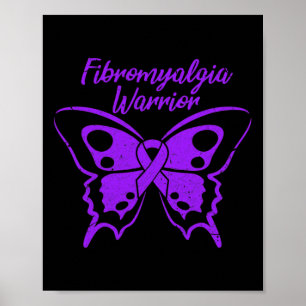 Fibromyalgie Krieger Fibro Bewusstsein Lila Butter Poster