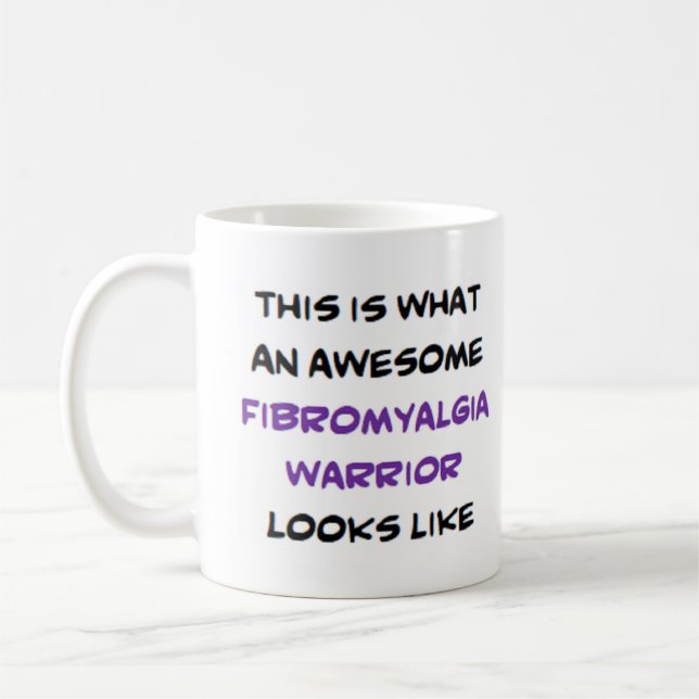 Fibromyalgie-Krieger, großartig Kaffeetasse (Links)