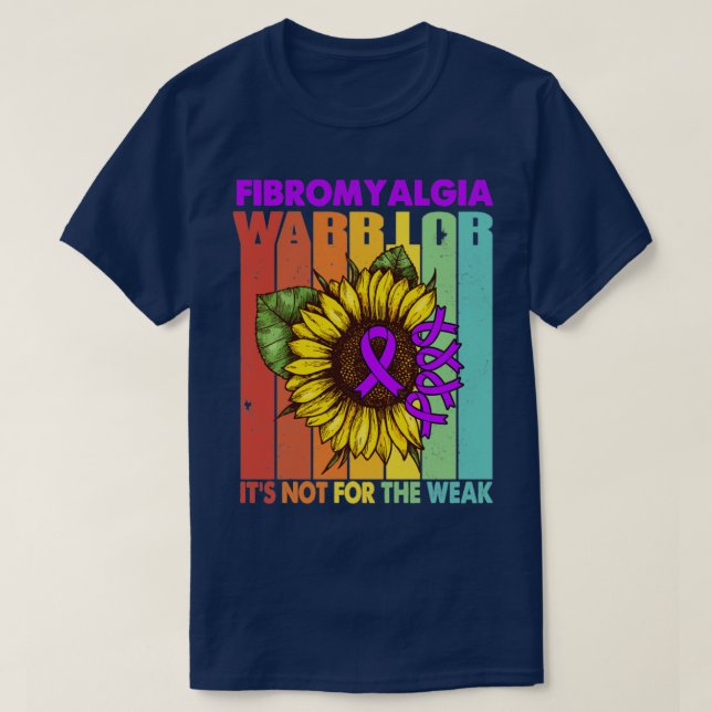 Fibromyalgie Krieger ist nicht für schwache Unters T-Shirt (Design vorne)
