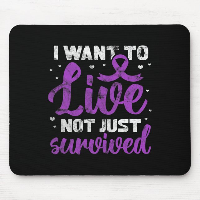 Fibromyalgie Krieger Wollte ich, um nicht nur Surv Mousepad (Vorne)