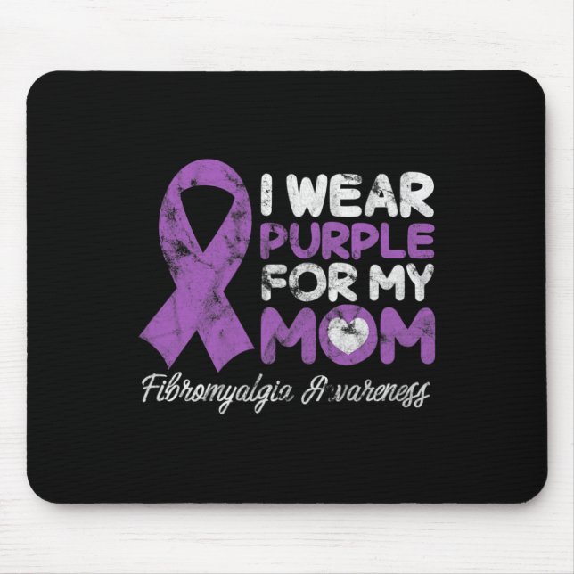 Fibromyalgie Mama Fibro Mutter Fibromyositis Suppl Mousepad (Vorne)
