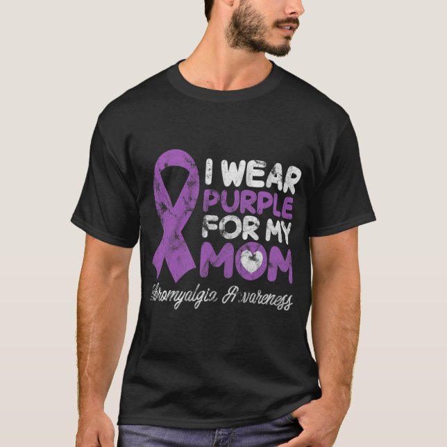 Fibromyalgie Mama Fibro Mutter Fibromyositis Suppl T-Shirt (Vorderseite)