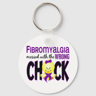 Fibromyalgie mit dem falschen Schwanz Schlüsselanhänger