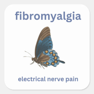 Fibromyalgie Quadratischer Aufkleber