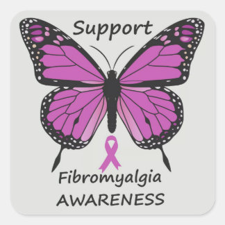 Fibromyalgie Quadratischer Aufkleber