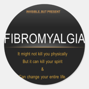 Fibromyalgie Runder Aufkleber