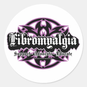 Fibromyalgie Runder Aufkleber