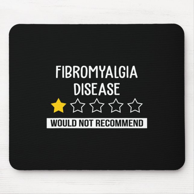 Fibromyalgie sollte nicht als Krieger empfohlen we Mousepad (Vorne)