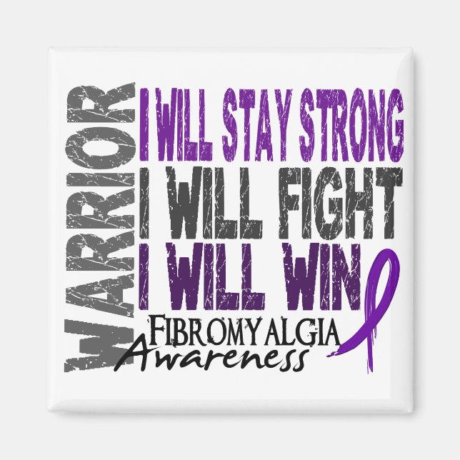Fibromyalgie Warrior Magnet (Vorne)