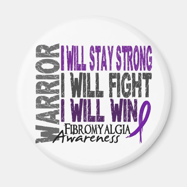 Fibromyalgie Warrior Magnet (Vorne)