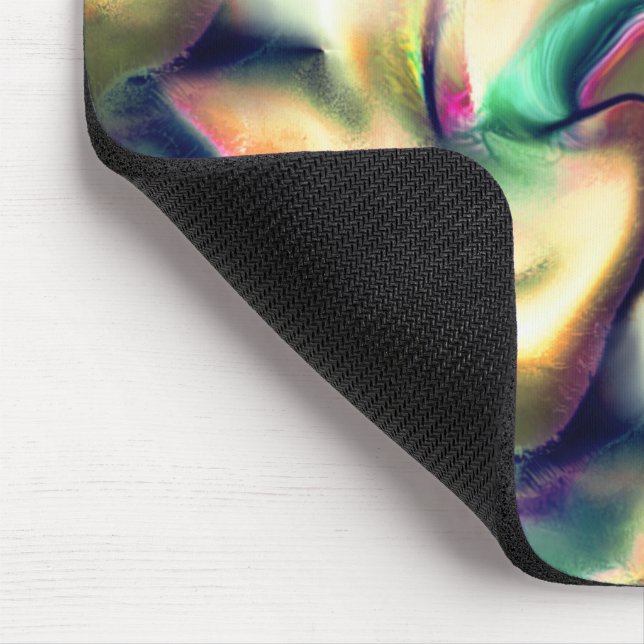 Fibrose Färbung mit schimmernden Farben und glatte Mousepad (Ecke)