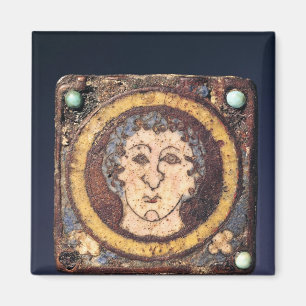 Fibula mit dem Gesicht eines jungen Mannes Magnet