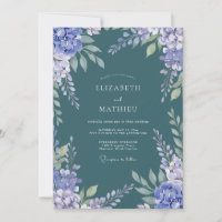 Fichten-Lila bemalte Hochzeit